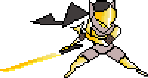 Pixel Art Cyberninja Genji