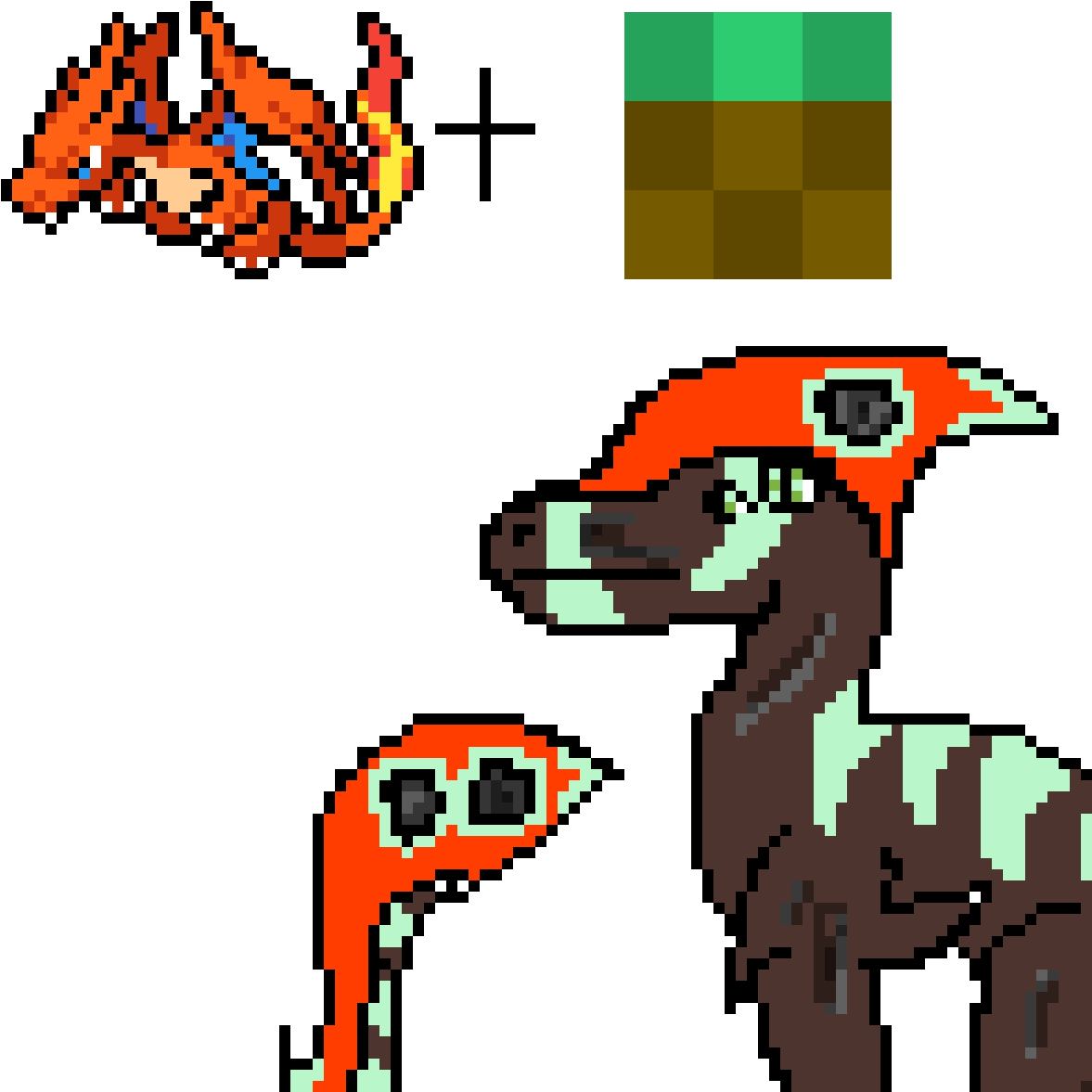 Mega Charizard Y Pixel Art, HD Png Download PNG image with a transparent background, free high-resolution download