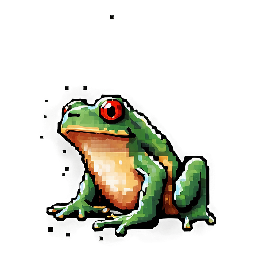 Pixel Art Frog Png 05032024