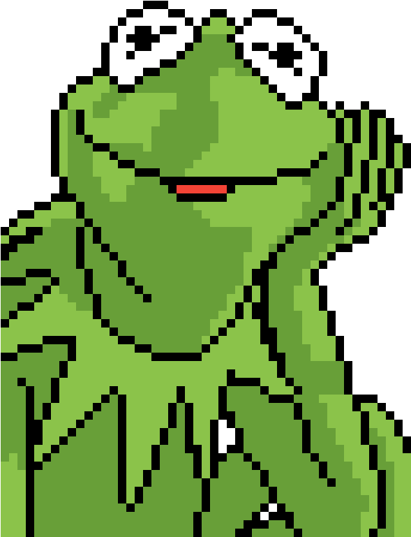 Pixel_ Art_ Green_ Frog_ Character