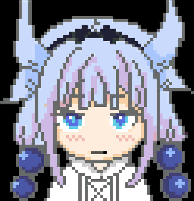 Sblanks On Twitter - Miss Kobayashi's Dragon Maid Pixel Art, HD Png Download PNG with transparent background