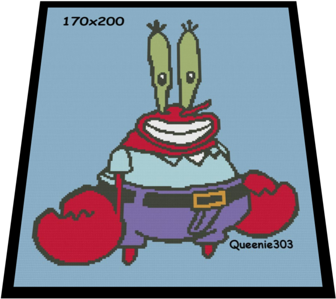 Pixel Art Mr Krabs Smile