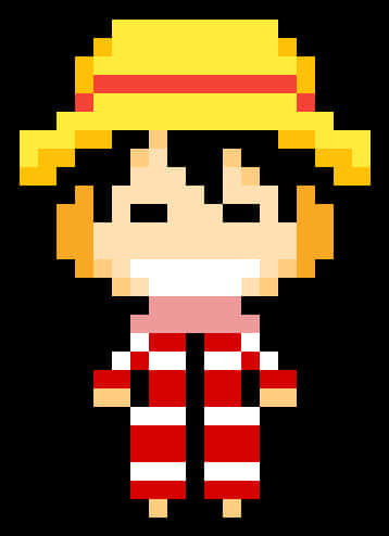 Pixel Art One Piece Character