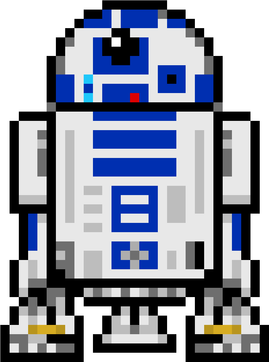 Pixel Art R2 D2 Star Wars