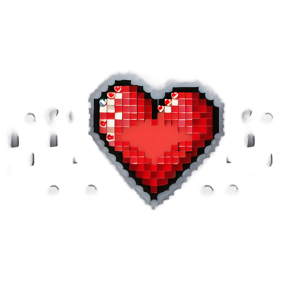 Pixel Art Red Heart Emoji Png Yjo34