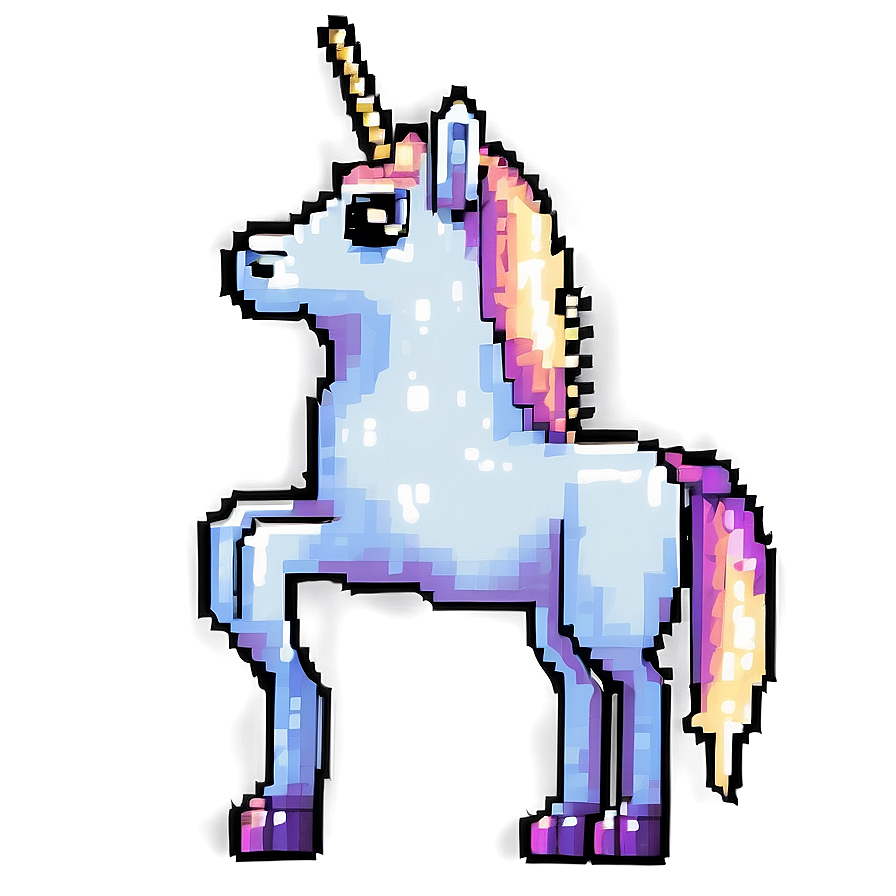 Pixel Art Unicorn Png 06112024