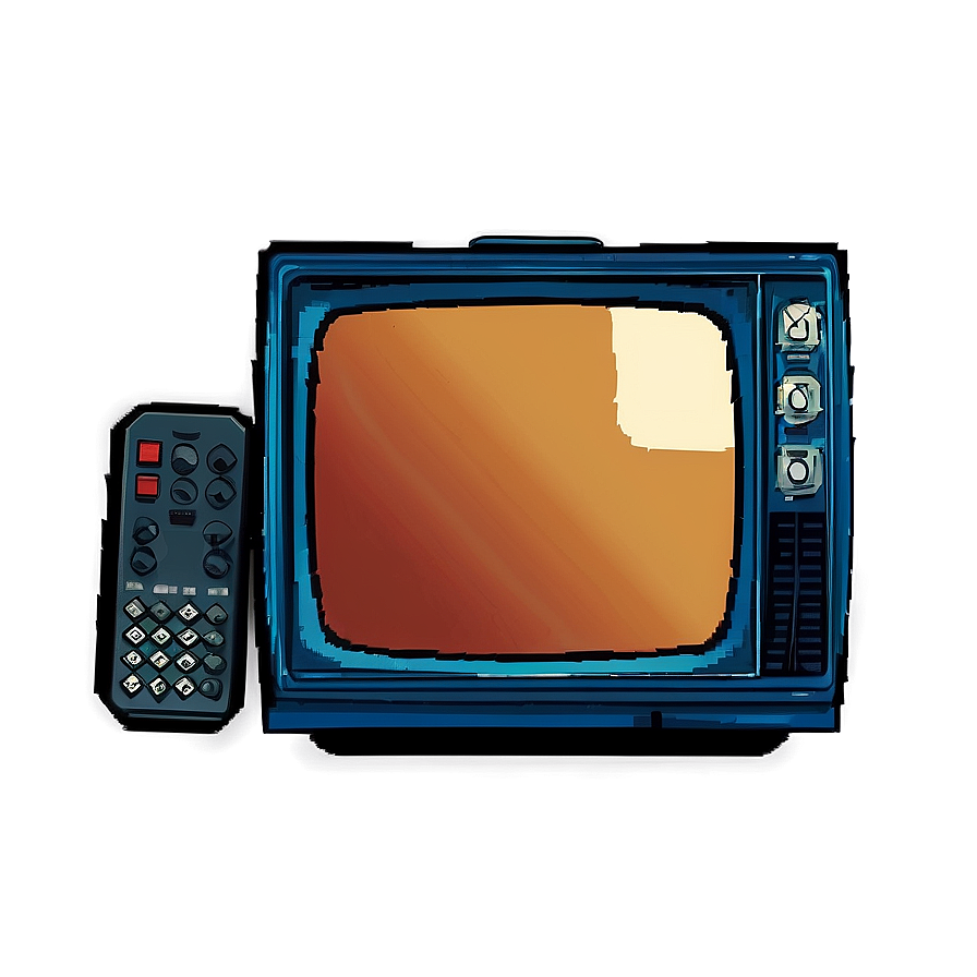 Pixel Art Vintage Tv Png Juy87