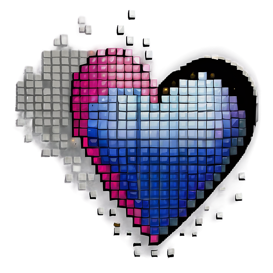 Pixel Heart Design PNG 82 PNG with transparent background