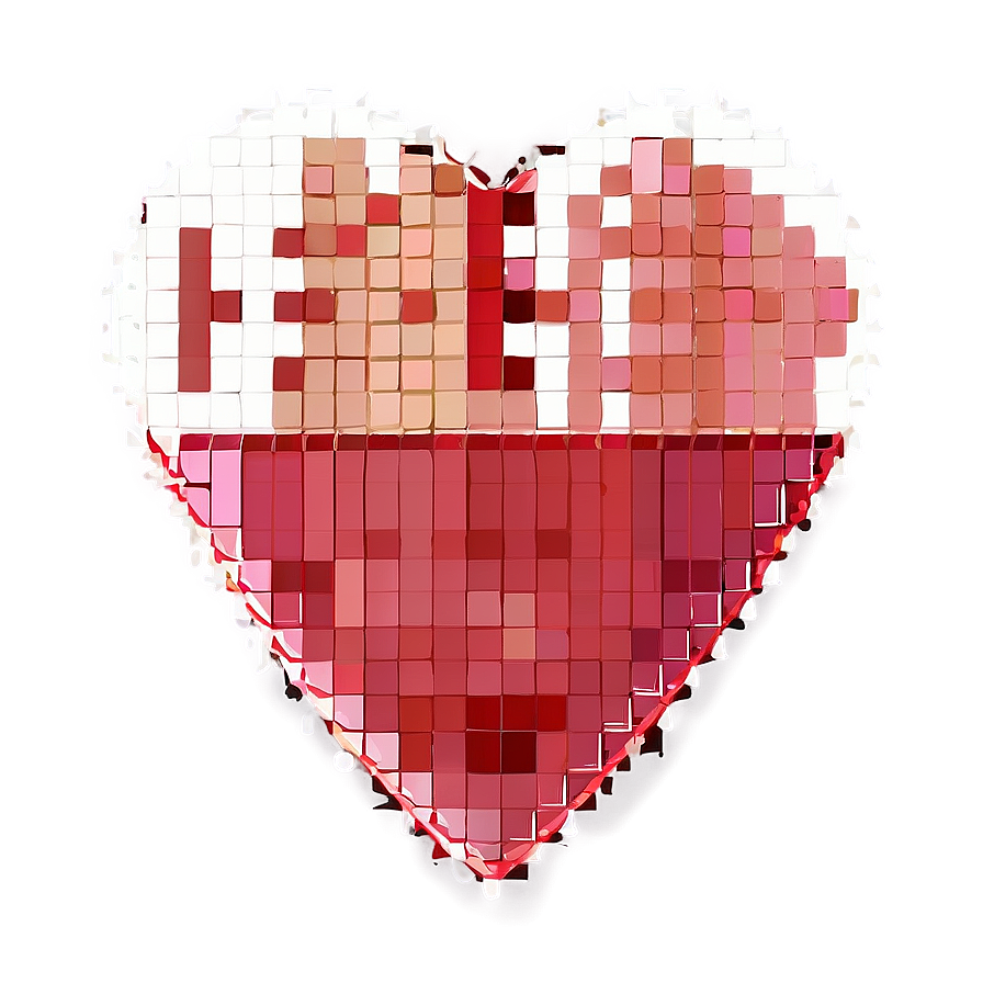 Pixel Heart Design Png Pch98