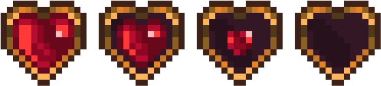 Pixel Heart Health Bar