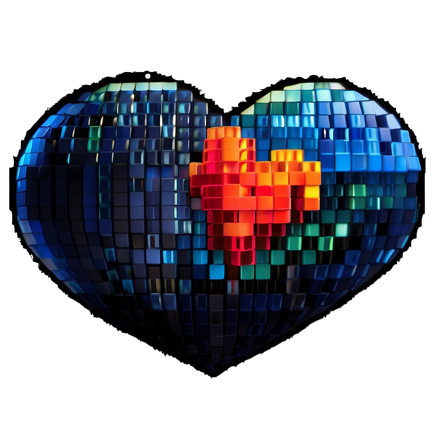 Pixel Heart Sticker Png Gwm