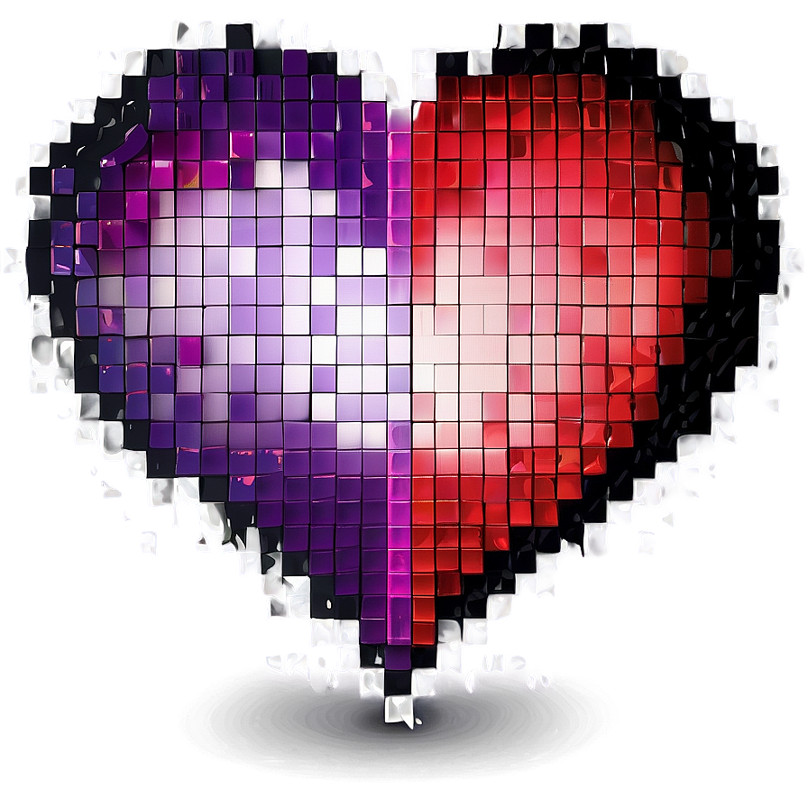 Pixel Heart Vector Png 1