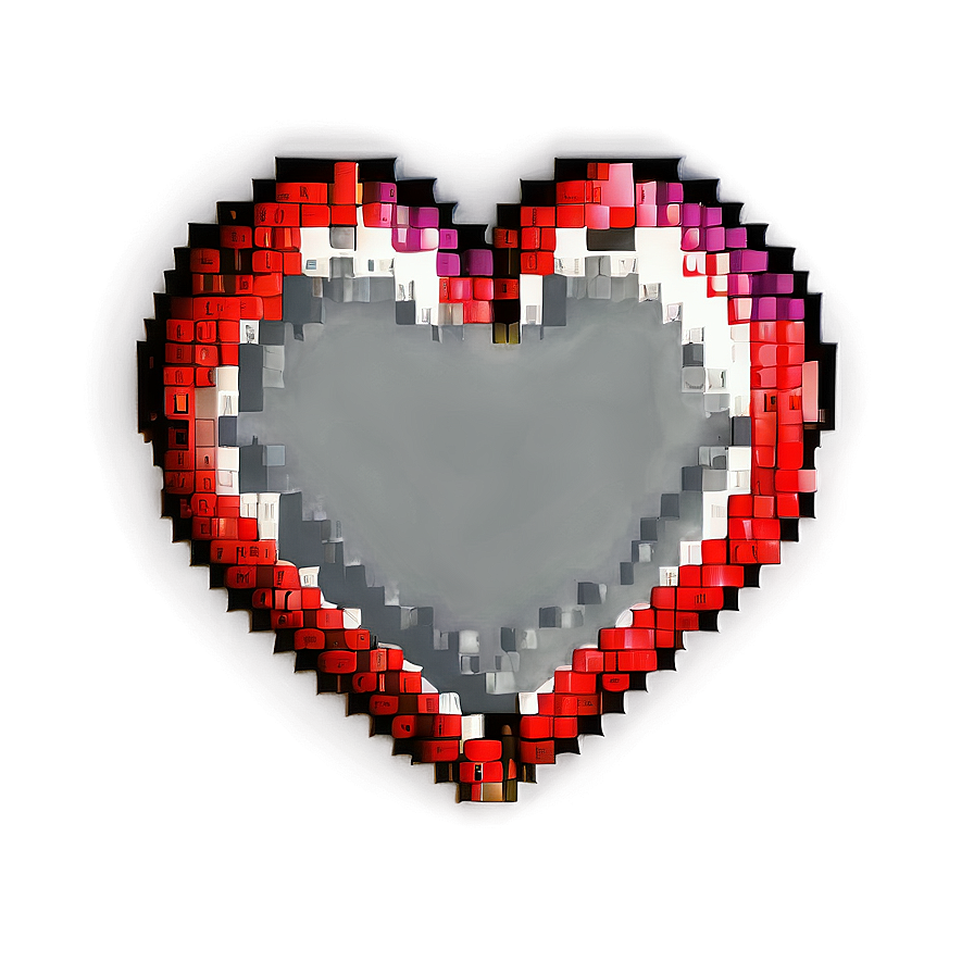 Pixel Heart Vector Png 24