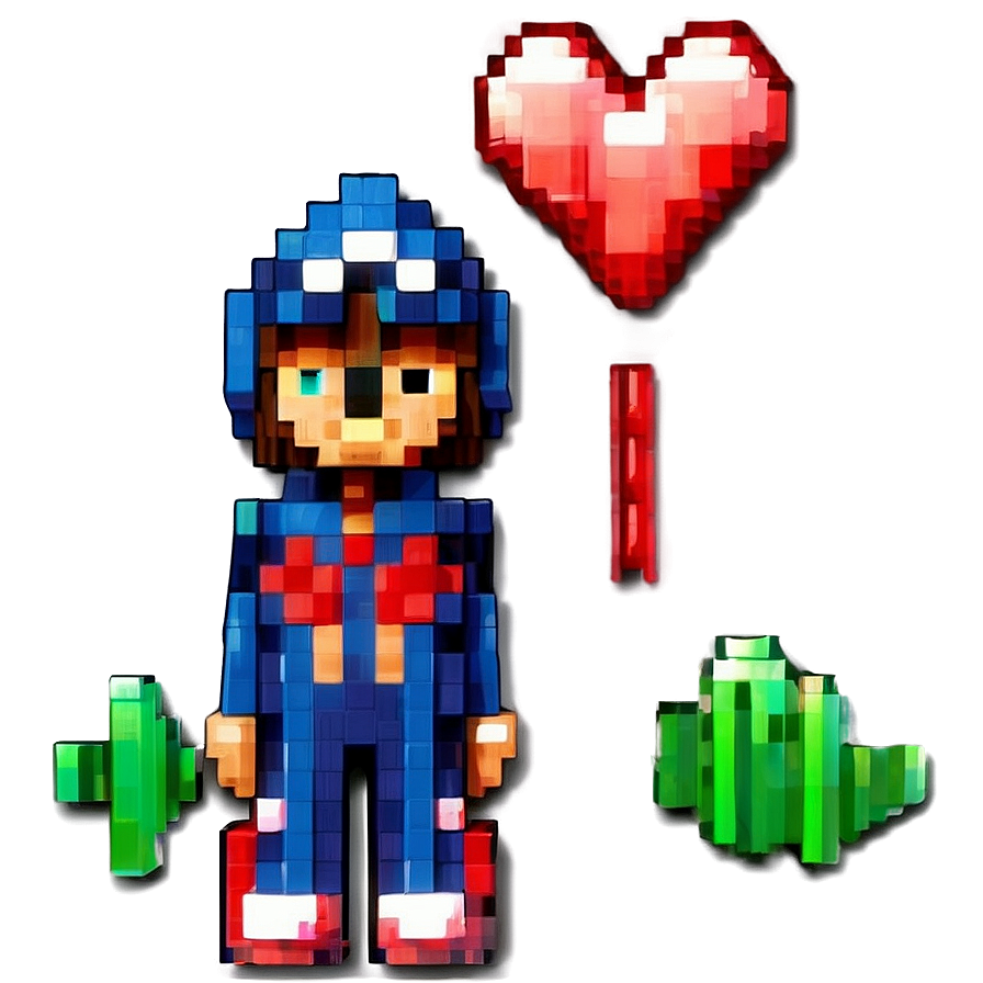 Pixel Heart Wallpaper Png Toe