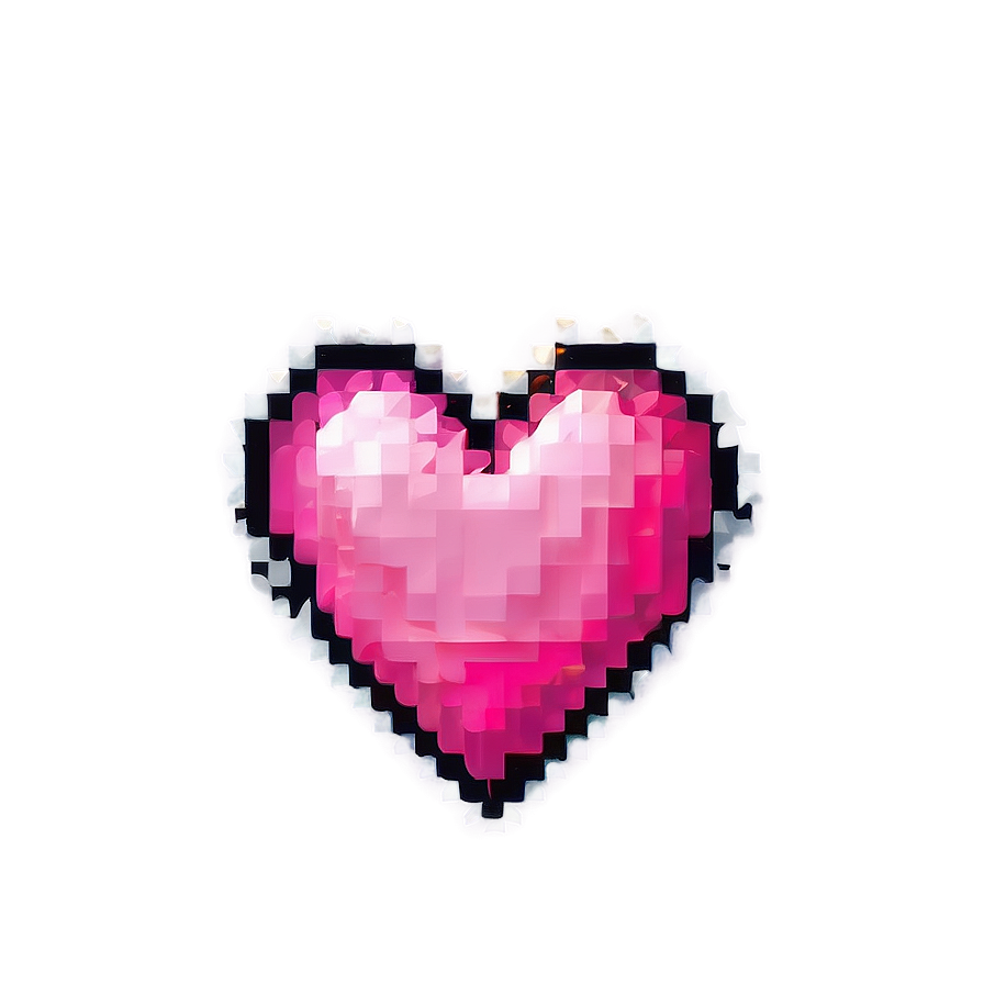 Pixel Pink Heart Png Sfw