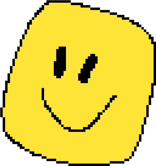 Pixel Smiley Face Graphic