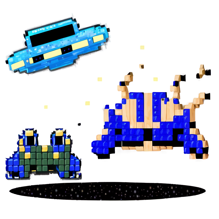 Pixel Space Invaders Png Omj