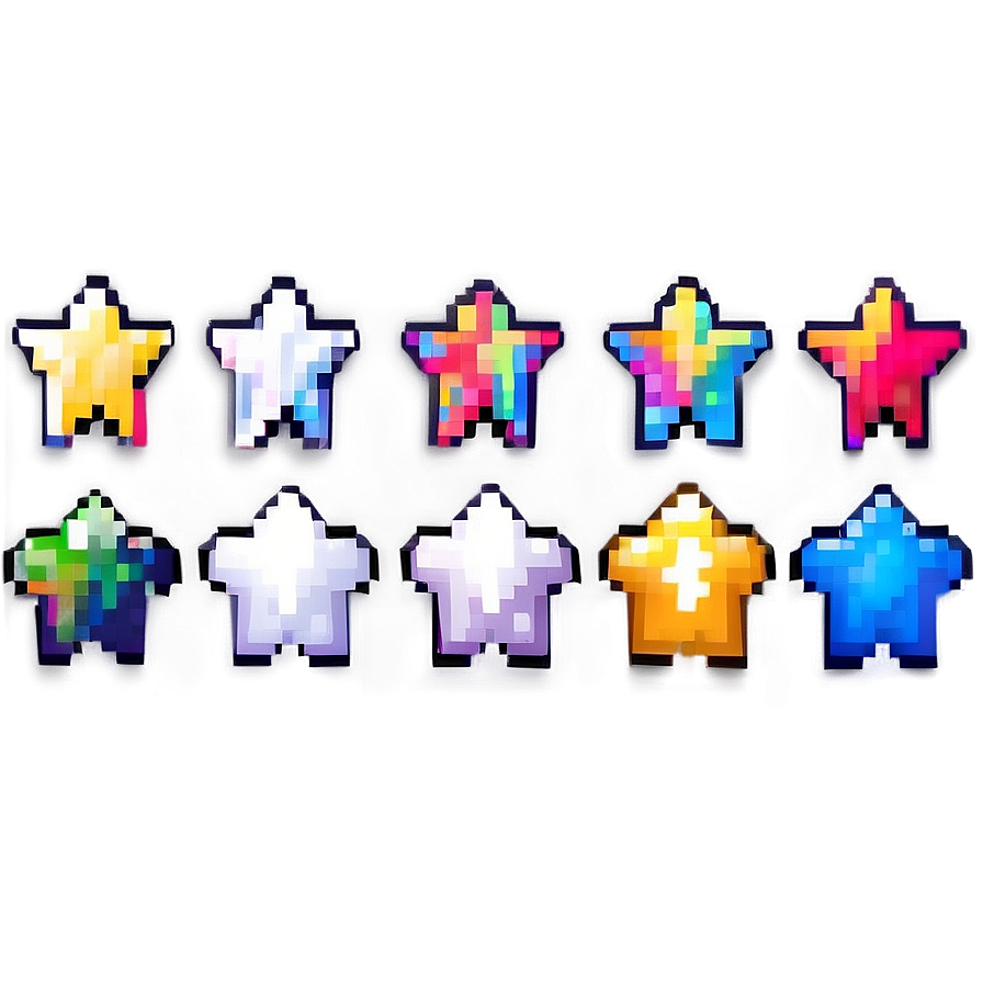 Pixel Star Background Png Kig