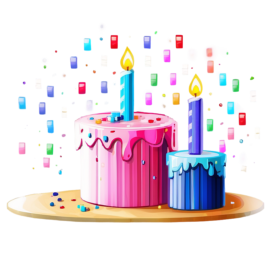 Pixel Style Birthday Cake Png 36