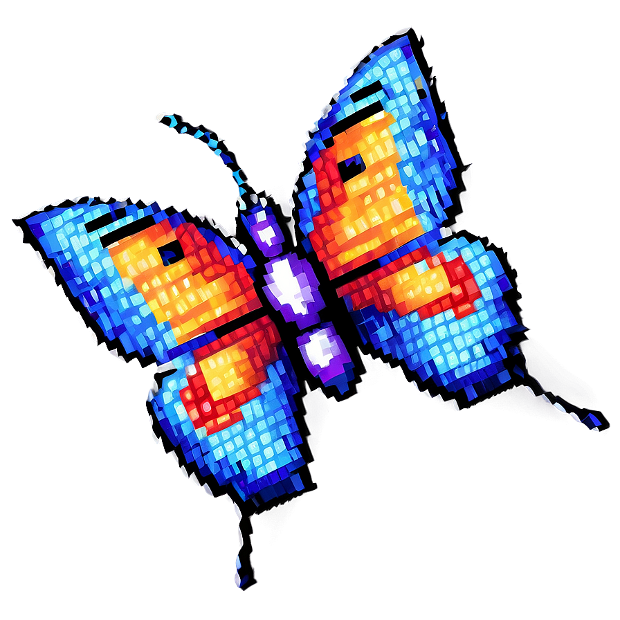 Pixel Style Butterfly Png Vrw