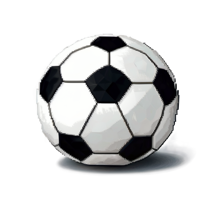 Pixel Style Soccer Ball Png 63