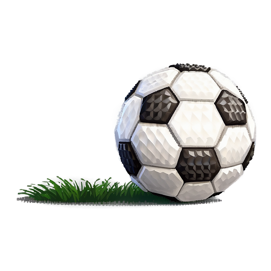 Pixel Style Soccer Ball Png Ela