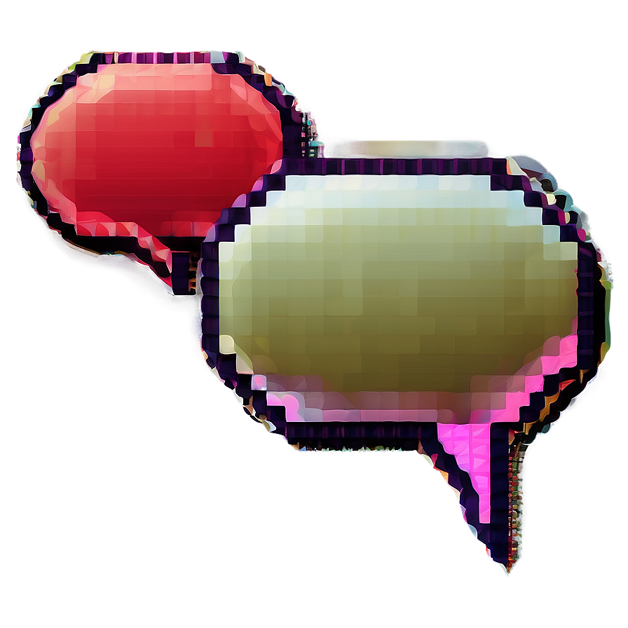 Pixel Style Speech Bubble Png Jqn32