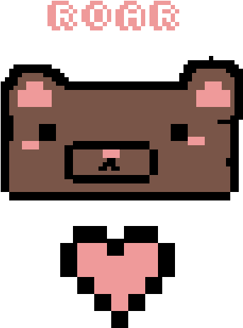 Pixelated_ Bear_and_ Heart