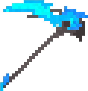 Epic Diamond Sword Source - Minecraft Scythe Weapon Texture Pack PNG image with a transparent background, free high-resolution download