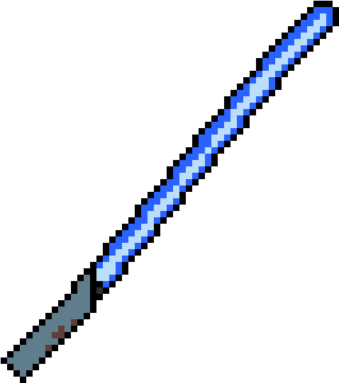 Pixelated Blue Lightsaber.png