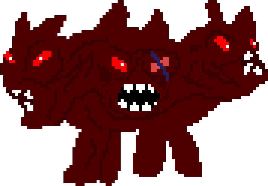 Pixelated Cerberus Artwork