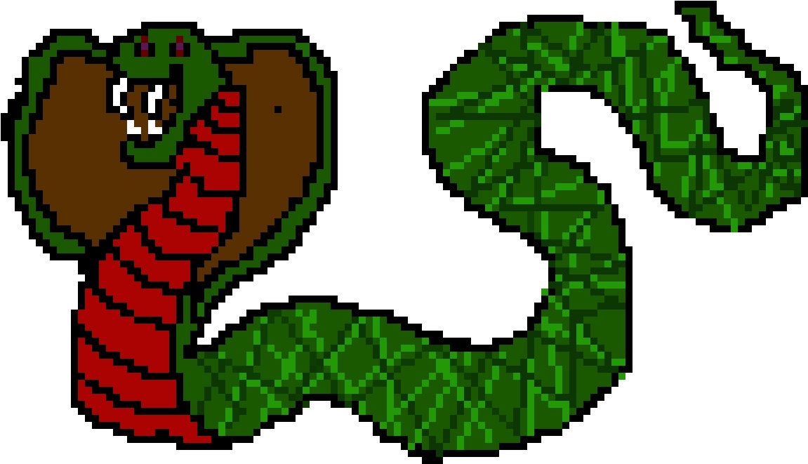 Pixelated Cobra Artwork