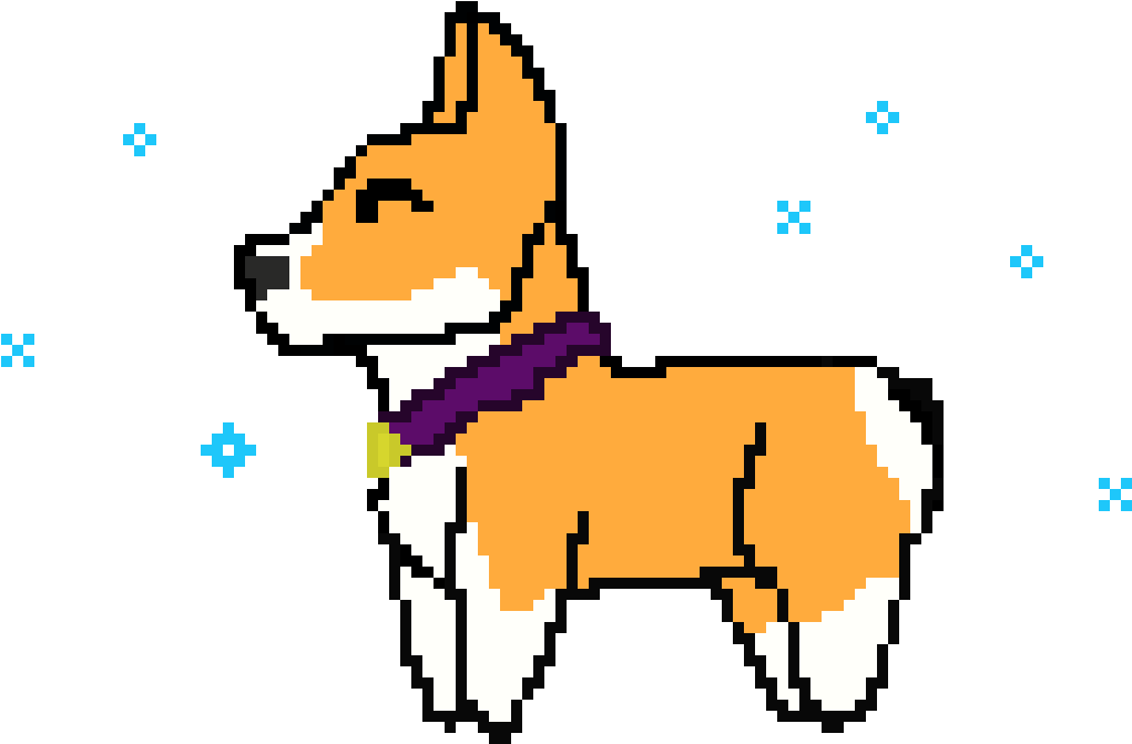 Pixelated Corgi Artwork