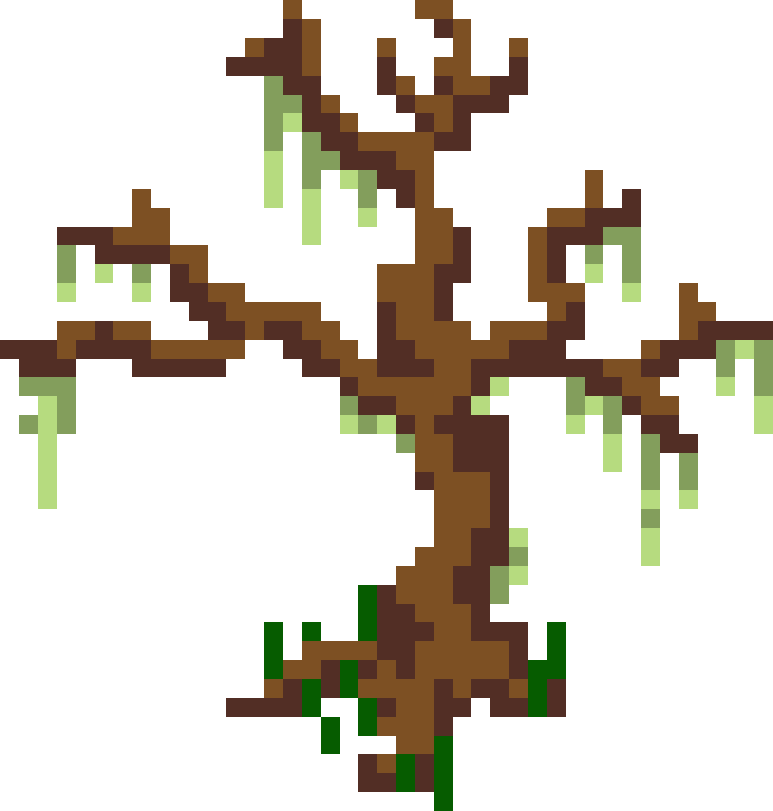 Minecraft Pixel Art Tree, HD Png Download PNG with transparent background