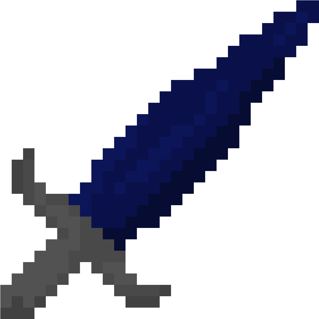 Pixelated Diamond Sword