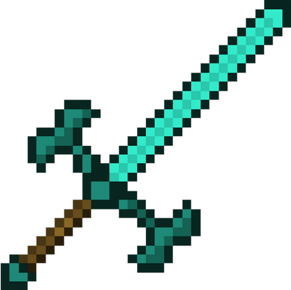 Diamond Sword Png, Transparent Png PNG image with a transparent background, free high-resolution download