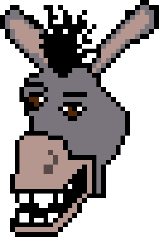 Pixel Art Donkey , Png Download - Shrek Donkey Pixel Art, Transparent Png PNG with transparent background