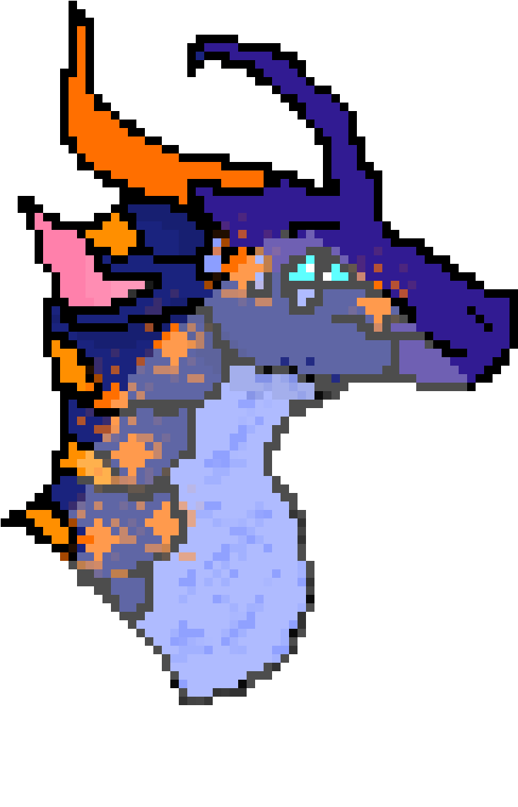 Pixelated Dragon Portrait Wings Of Fire