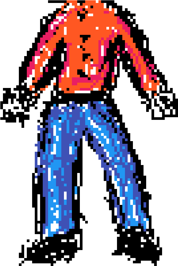 Pixelated Elvis Dance Pose