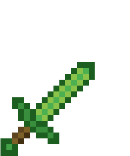 Emerald Minecraft Diamond Sword, HD Png Download PNG with transparent background
