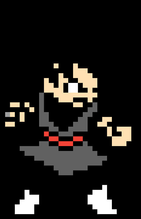 Pixelated Goku Black Portrait