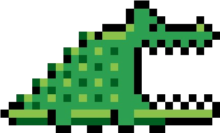 #pixel #crocodile - Minecraft Pixel Art Crocodile, HD Png Download PNG with transparent background