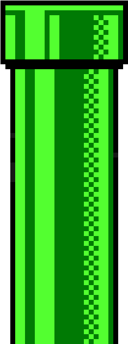 Pixelated Green Pipe