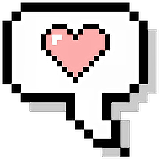 Pixelated Heart Cursor Icon