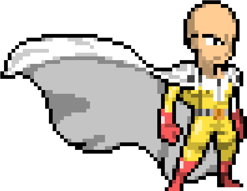 One Punch Man Pixel, HD Png Download PNG with transparent background