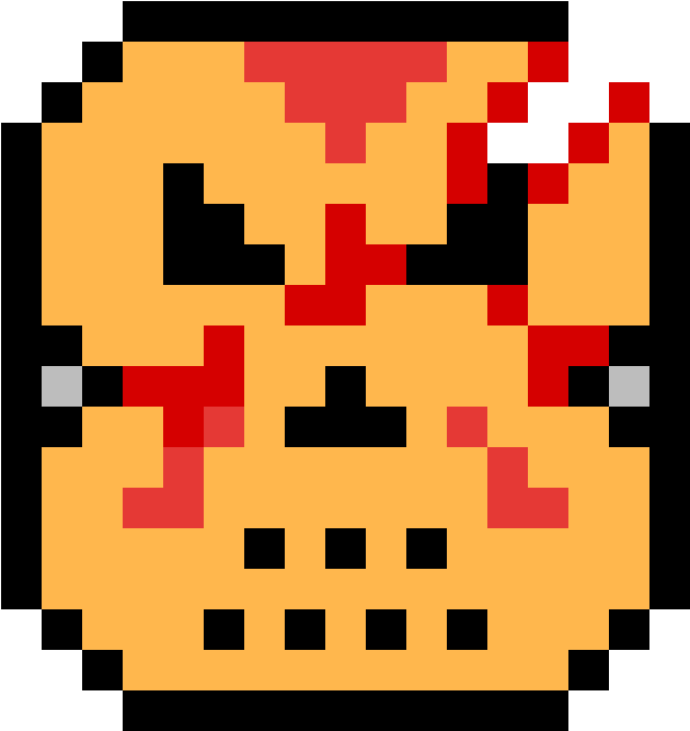 Pixelated Hockey Mask Jason Voorhees