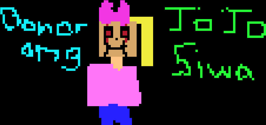 Pixelated Jojo Siwa Fan Art