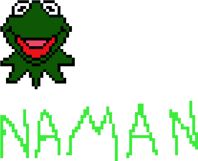 Pixelated Kermit Artwork