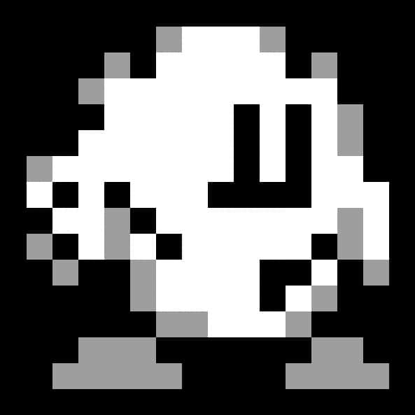 Pixelated_ Kirby_ Character PNG with transparent background