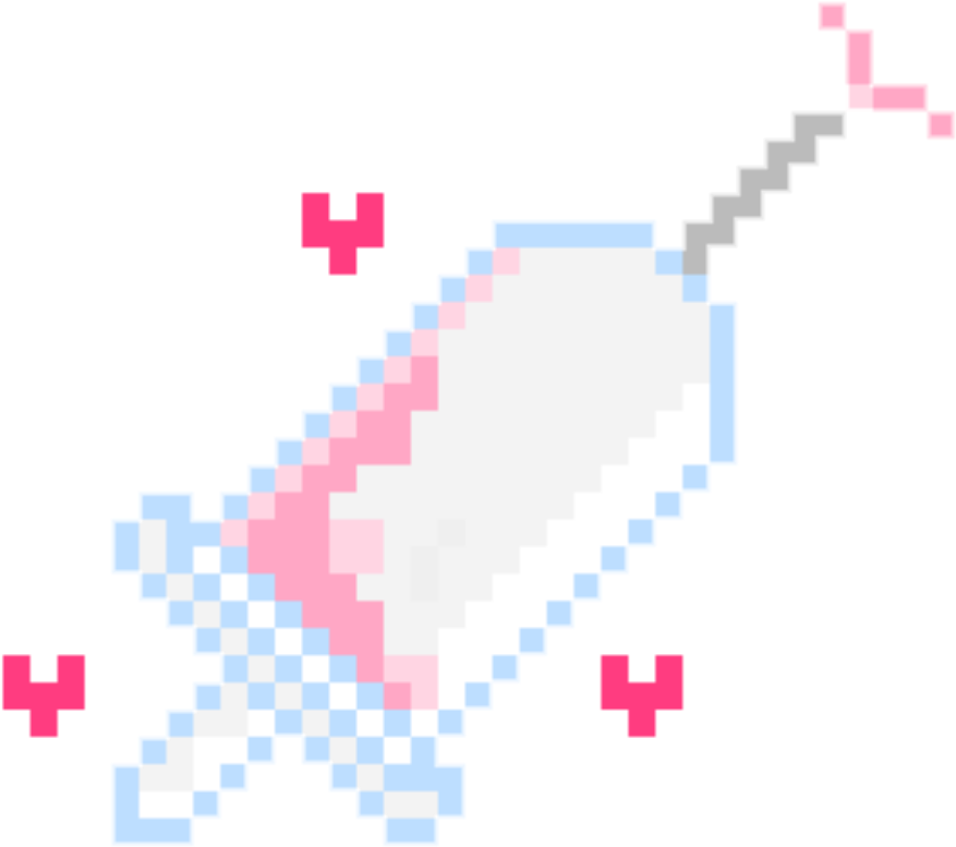 Pixelated Love Potion Bottle